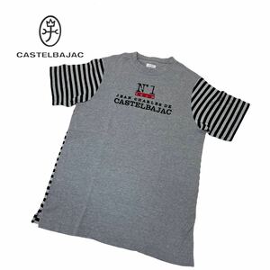 b130 Jean.Charles de Castelbajac sport Castelbajac short sleeves T-shirt Tee tops pull over cotton 100% gray series men's 1