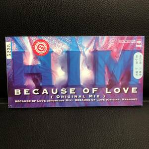 《中古》 音楽CD「HIM：BECAUSE OF LOVE」 レンタル落ち 8cmシングル J-POP 邦楽 