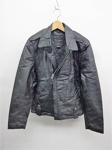 KZ530★BRANDED GARMENTS レザーライダースジャケット★38★ブラック