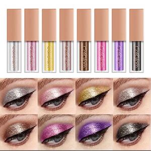 Beauty Glazed 8色/セットリキッドアイシャドウグリッターアイメイクアイシャドウ防水防汗長持ちメタリック