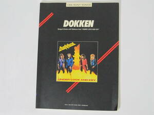 Songs&Guitar DOKKEN Dokken / under * lock * and * key * all music . publish company /he vi metal series 22/ guitar score 