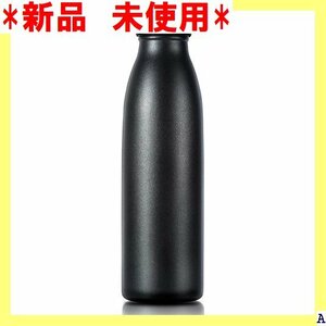 新品　未使用 Love-KANKEI ブラック 500ML 直飲み 牛乳瓶 軽 冷 保温 ステンレスボ マグボトル 水筒 243