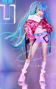  Hatsune Miku ( is ....) rice mountain Mai cotton costume play clothes manner ( wig shoes optional )