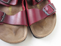 ビルケンシュトック アリゾナ レザー サンダル 濁り赤系【36/23.0cm】レディース BIRKENSTOCK 靴 D65-33-0013_画像7