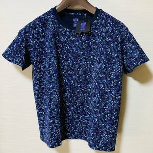 UNIQLO(ユニクロ) - WOMEN アナ スイ UT（半袖・リラックスフィット） Tシャツ 紺色 ネイビー Sサイズ 未使用 総柄 人気完売品