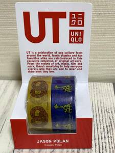 2巻 UNIQLO(ユニクロ) - ジェイソン・ポラン マスキングテープ Jason Polan マステ (未開封 未使用品 人気完売品 販売終了品)