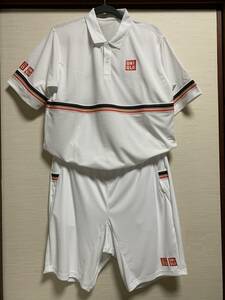  top and bottom set UNIQLO( Uniqlo ) - dry EX polo-shirt with short sleeves * dry short pants 2018 NY (ru mail * not yet have on *XL size *. woven .* complete sale goods )