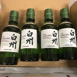 新品未開封★大人気SUNTORY サントリーシングルモルト ウイスキー白州180ml×4本セット