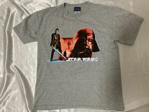 スターウォーズ エピソード2 アナキン・スカイウォーカー ダースベイダー 半袖Tシャツ XL グレー 古着 STAR WARS EP2 映画 SF コレクション