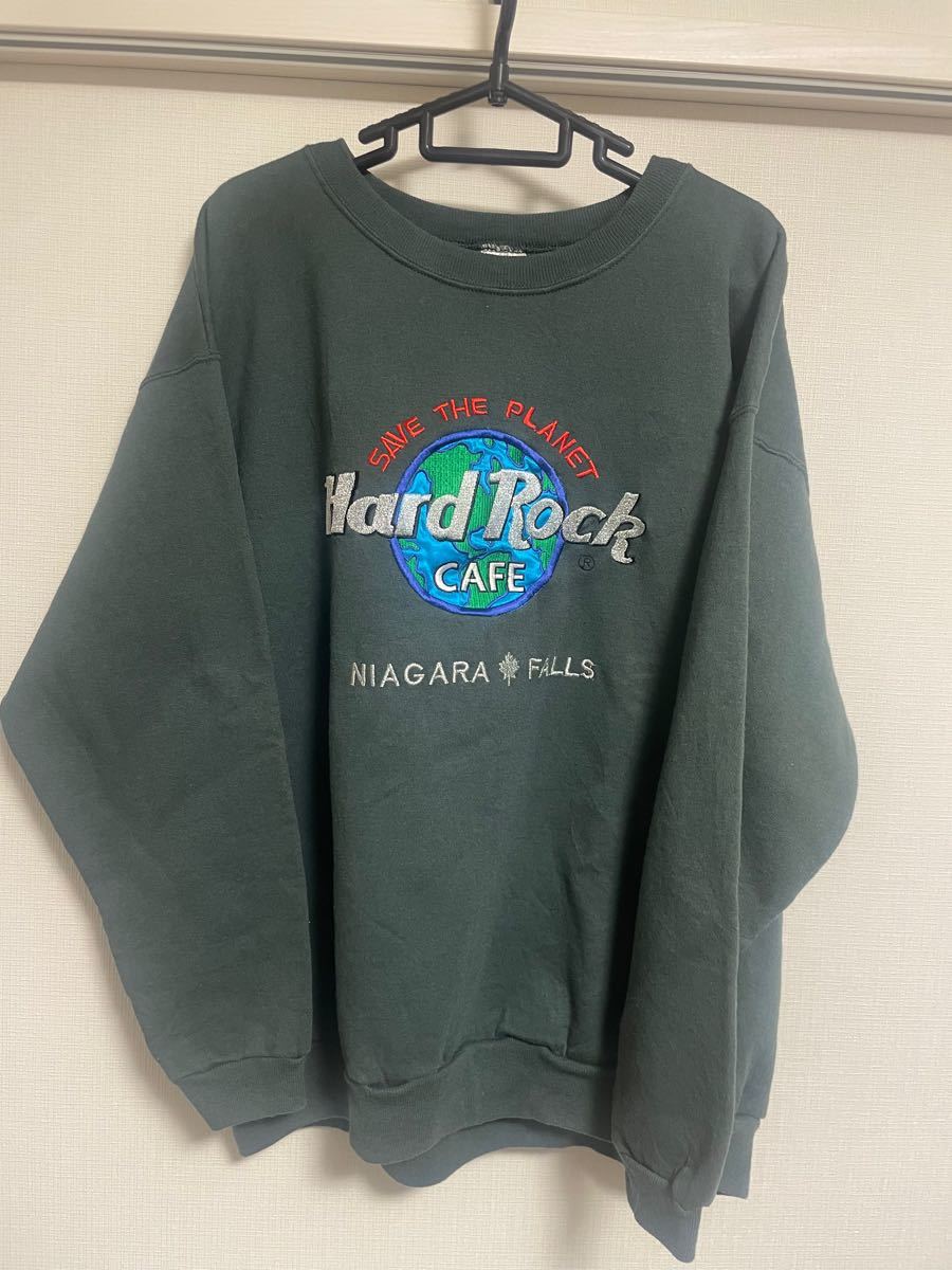 PayPayフリマ｜USA製 Hard Rock CAFE ハードロックカフェ 刺繍ロゴ 