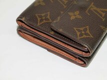 訳あり 中古 LOUIS VUITTON モノグラム Wホック 財布 3つ折財布 M61652 コンパクト 財布 ルイヴィトン USED品 リサイクルマート半田店_画像4