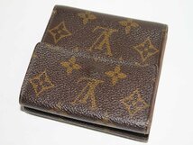 訳あり 中古 LOUIS VUITTON モノグラム Wホック 財布 3つ折財布 M61652 コンパクト 財布 ルイヴィトン USED品 リサイクルマート半田店_画像2