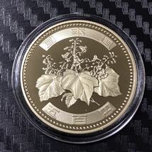 #500円硬貨 プルーフ貨幣 セット開封品 平成 16 年保護カプセル入り 予備付 2004 proof coin 500 yen 1 pcs 流石にピカピカ 最上級。max_画像4