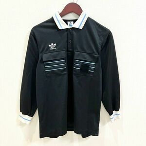 adidas originals Adidas Originals men's polo-shirt with long sleeves M size black black color Golf golf sport wear to ref . il 