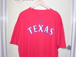 美品 00s Majestic MLB Texas Rangers #36 WILSON Tシャツ XL vintage old レンジャーズ ナンバリング