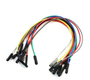 3本セット ジャンパーケーブル 1P 1ピン メス-メス 20cm(基板 電源 コード ケーブル ブレッドボード QIケーブル ジャンパー線)