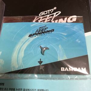 GOT7 ガッセブン ソウルコン KEEP SPINNING 公式 グッズ　未使用 未開封 got7 ピアス　bambam ベンベン　★