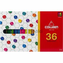 コーリン色鉛筆 colleen 775六角 36色紙箱入り色鉛筆_画像1