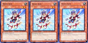 * Yugioh hero * Kids ( normal ) 3 pieces set English version 1st LCGX-EN016 prompt decision *