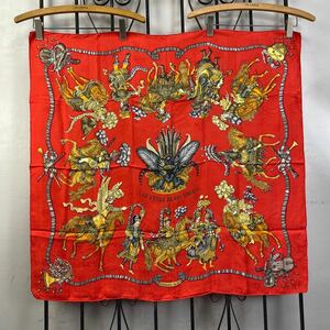 HERMES CARRES90 LES FETES DU ROI SOLEIL LARGE SIZE SILK 100% SCARF /エルメスカレ90シルク100%大判スカーフ(太陽王の祝典