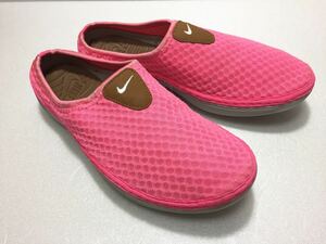 良好!! 2013製 NIKE SOLARSOFT MULE PINK 25cm US 7.0 ナイキ ソーラーソフト ミュール クロッグ サンダル