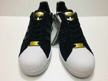 未使用!! 2020製 adidas アディダス EH1543 SUPER STAR B-SIDE BLACK GOLD スーパースター スエード 黒白 29cm US 11 天然皮革 正規品_画像3