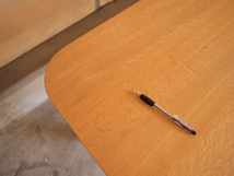 柏木工 ダイニングテーブル 210cm オーク/ナラ材 国産 飛騨の家具 食卓 低め 高さ65cm_画像4