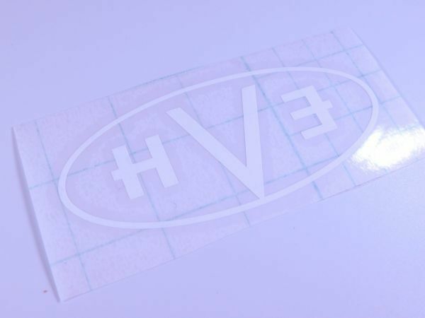 EVH ステッカー 裏張り ホワイト ロゴライン Van Halen #USTICKER-EVH-WHDMC