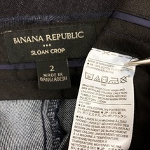 BANANA REPUBLIC - 2 レディース クロップド スキニー デニム パンツ ジーンズ ジーパン ストレッチ 綿×ポリエステル×ポリウレタン 紺_画像3