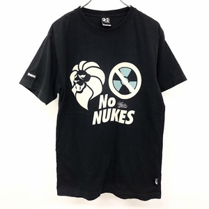 NESTA ネスタ S レディース 女性 Tシャツ カットソー ロゴプリント 丸首 クルーネック 半袖 ショートスリーブ 綿100% コットン ブラック 黒