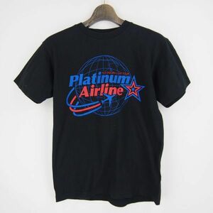  small ..Platinum Airline Tour staff T-shirt voice actor (S) black 