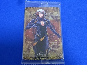 ★Fate Grand Order ウエハース10 fgo レアカード R 17 ライダー オデュッセウス 【送料63円~】