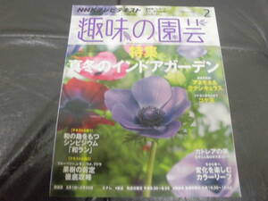 2015年2月　趣味の園芸　真冬のインドアガーデン・アネモネ＆ラナンキュラス・コケ玉・シンビジウム・カトレアの美　ＮＨＫ出版