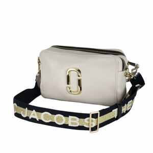 MARC JACOBS Mark Jacobs зажим Schott Large сумка на плечо сумка наклонный .. кожа бежевый 