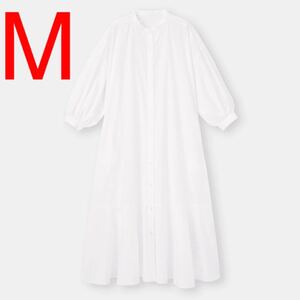 バンドカラーシャツワンピース