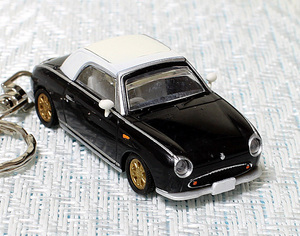 ★☆NISSAN Figaro☆ニッサン フィガロ☆FK10☆ブラック☆ミニカー☆キーホルダー・アクセサリー☆★