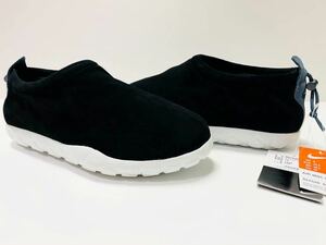 デッド!! 新品!! 16年製 NIKE AIR MOC ナイキ エアモック スエード ブラック 黒 × 白 us 9 / 27 レアモデル 正規品