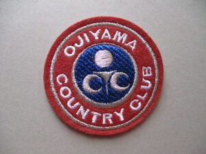 皇子山カントリークラブOJIYAMA COUNTRY CLUBゴルフ刺繍ワッペン/滋賀アップリケCC会員ビンテージGCパッチGOLFエンブレム紋章 V127