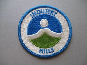 インダストリ ヒルズINDUSTRY HILLS ゴルフ クラブ刺繍ワッペン/ロサンジェルスCCアップリケGOLFビンテージGCパッチ レトロ紋章ゴルフ V129