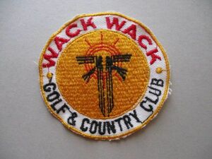 WACK WACK GOLF & COUNTRY CLUB刺繍ワッペン/フィリピンCCマニラ アップリケGOLFカントリークラブGCパッチ昭和レトロ紋章ゴルフ V129