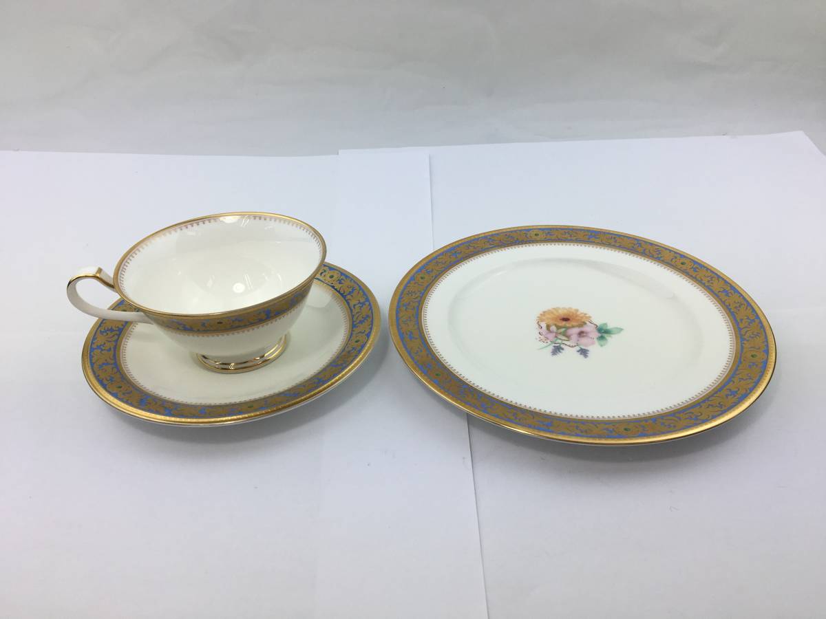 好評にて期間延長】【美品】ノリタケ グランブロシェ (4465) 27.5cm 特価正規品 27.5cmプレート 6点セット ノリタケ グランブロシェ 食器
