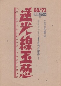 逆光線玉葱　68/71黒色テント 10　作＋美術＋演出＝佐藤信　※公演パンフレット