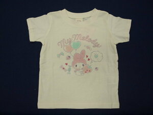 新品　110　マイメロちゃん半袖Tシャツ　オフホワイト　レターパック発送（代引き不可）TU8812