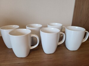 【未使用6個セット】イケア IKEA マグカップ コーヒーカップ 白 ホワイト