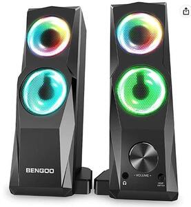 【新品】ステレオスピーカー、コンパクトサウンドバー、USB、3.5mmジャック