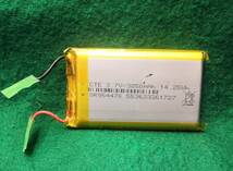 送料１４０円充電式電池リチュウムポリマー電池3.7V3850mAh用途色々重さ約66g型式SR954470送料全国一律普通郵便１４０円_画像2