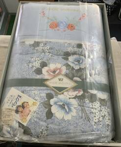 . mites body futon light blue floral print ( approximately 140.× approximately 190.)(120 size )