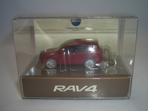 トヨタ　RAV4　LEDミニカー　キーホルダー　レッドマイカメタリック