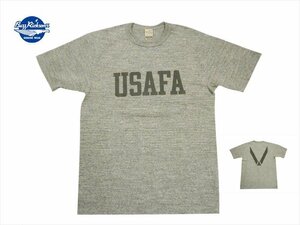 バズリクソンズ BUZZ RICKSON'S BR78968 リフレクター プリント『U.S.AIR FORCE ACADEMY』スラブヤーン 半袖Tシャツ Hグレー M 新品