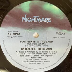 プロモ盤 MIQUEL BROWN / FOOTPRINTS IN THE SAND 12inch盤 その他にもプロモーション盤 レア盤 人気レコード 多数出品。の画像4